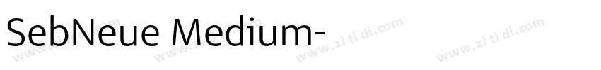 SebNeue Medium字体转换